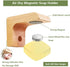 (2sets) Wood Magnetic Bar Soap Holder for Shower Wall,Magnet Air Dry Soap Saver Self Draining, Eco-Friendly Wooden Soap Dish for Soaps & Beard Sha...